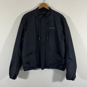 Rev'It Women's Tornado Black Motorcycle Rainjacket Windbreaker Jacket Full Zip